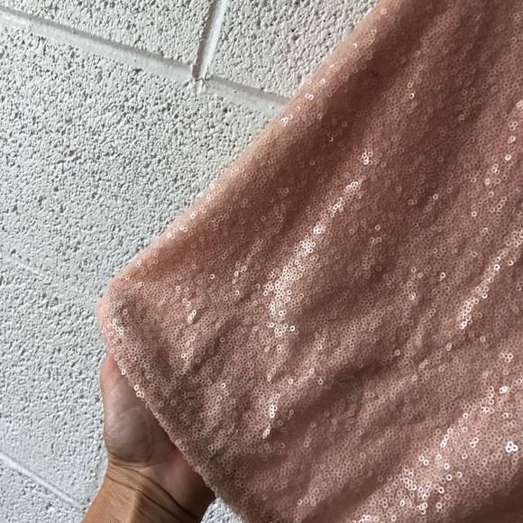 Alythia trapeze peach sequined top sz: Small - Picture 3 of 7
